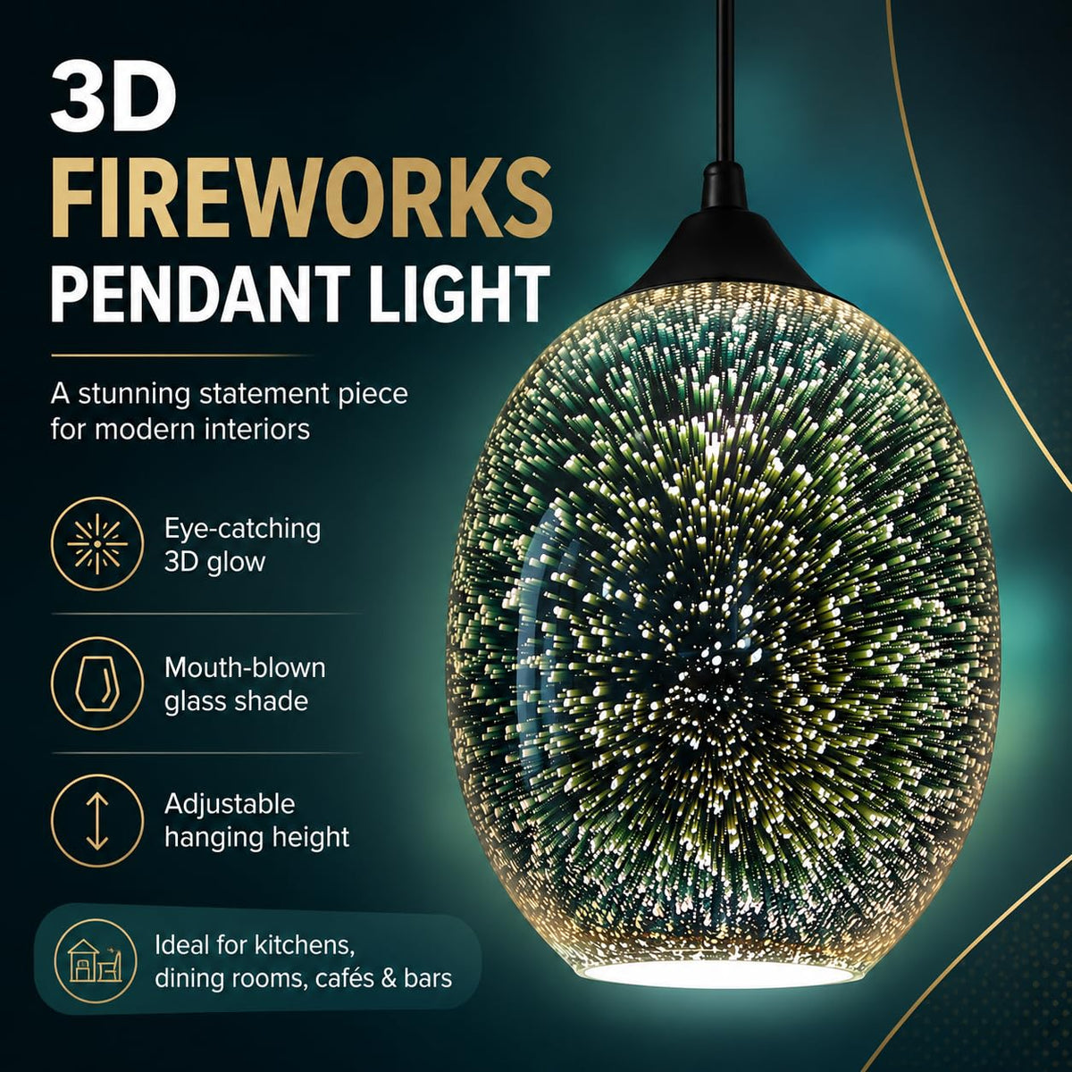 Goodinary® Starburst Pendant Light