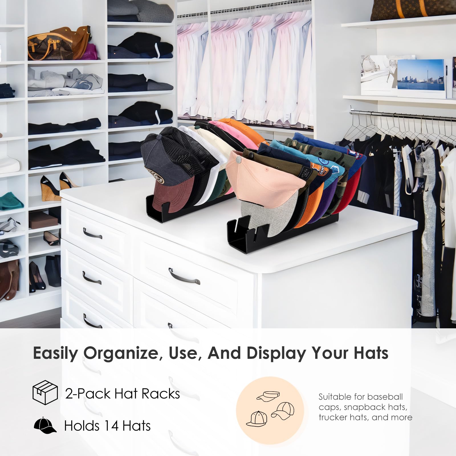 Goodinary® Acrylic Hat Rack