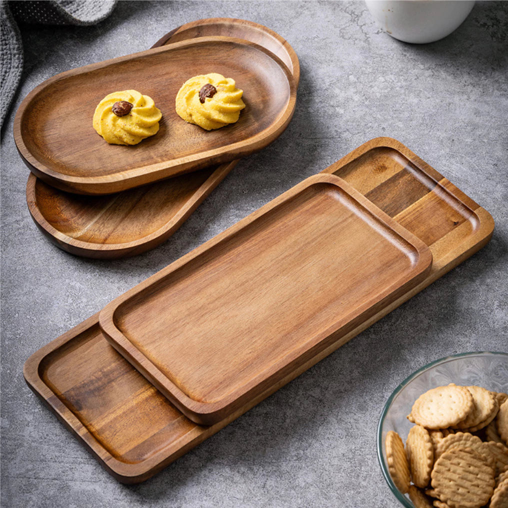 Goodinary® Wooden Serving Tray (3 Pcs)