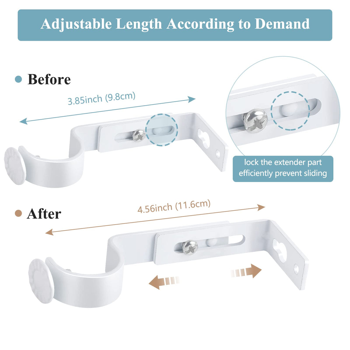 Goodinary® Elegant Curtain Bracket