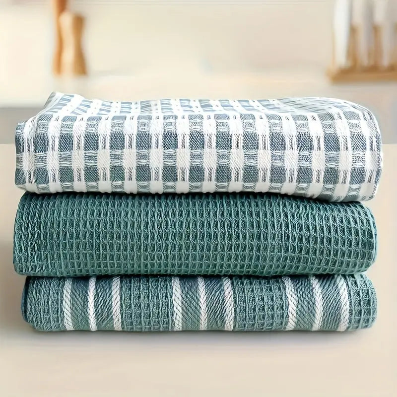 Goodinary® 100% Cotton Kitchen Towels Set (3Pcs) Goodinary