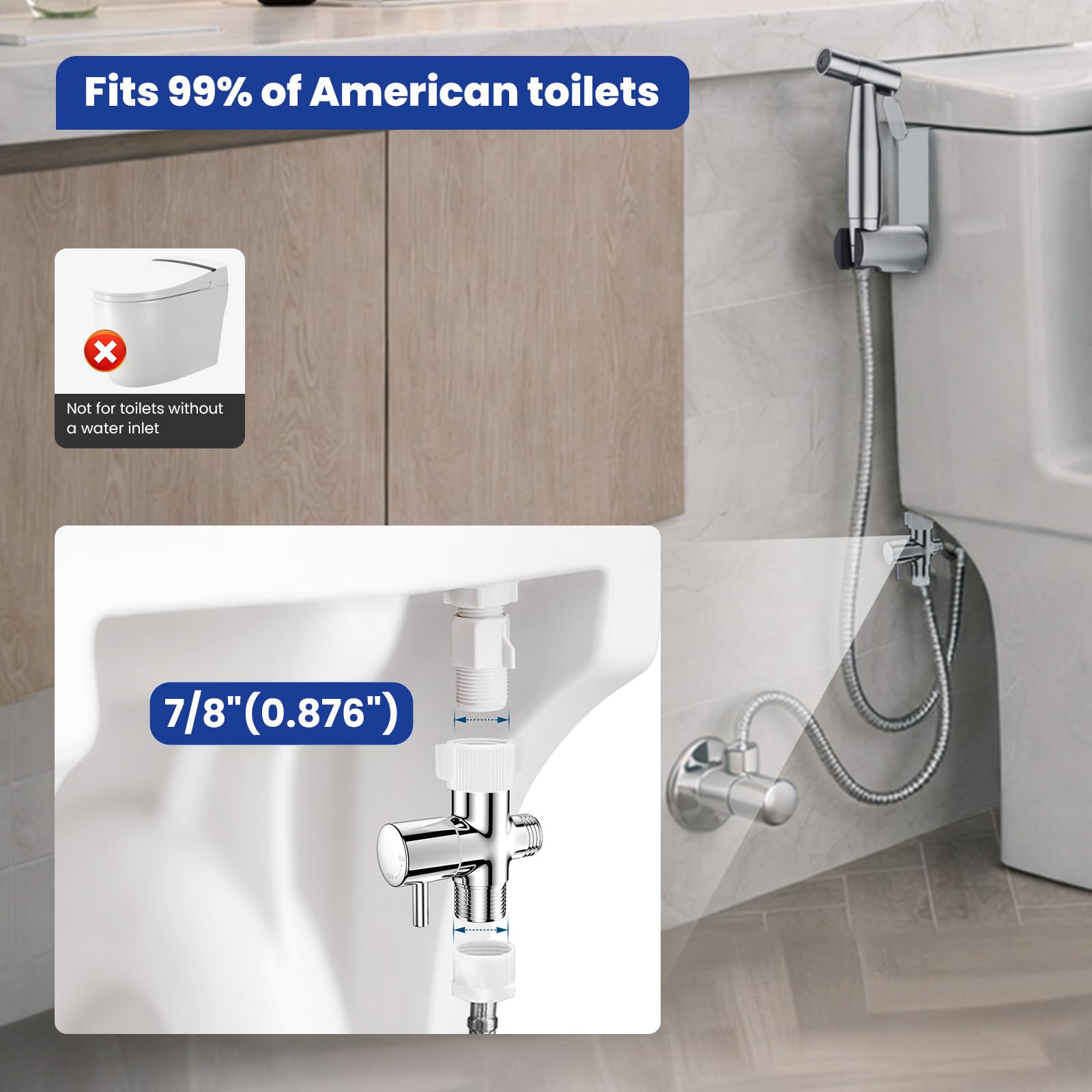 Goodinary® Stainless Bidet Sprayer Set