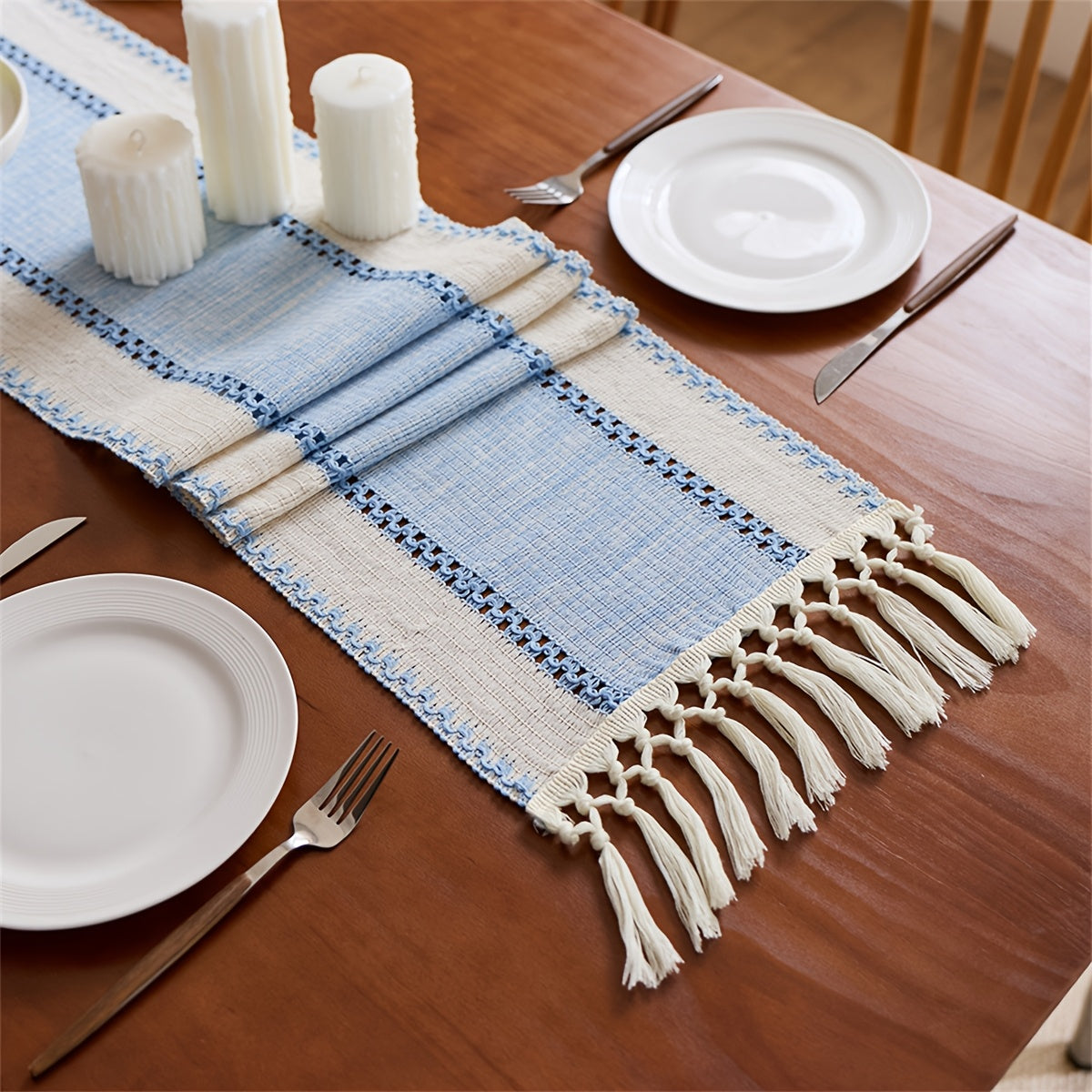 Goodinary® Brown Boho Table Runner Dining Decor