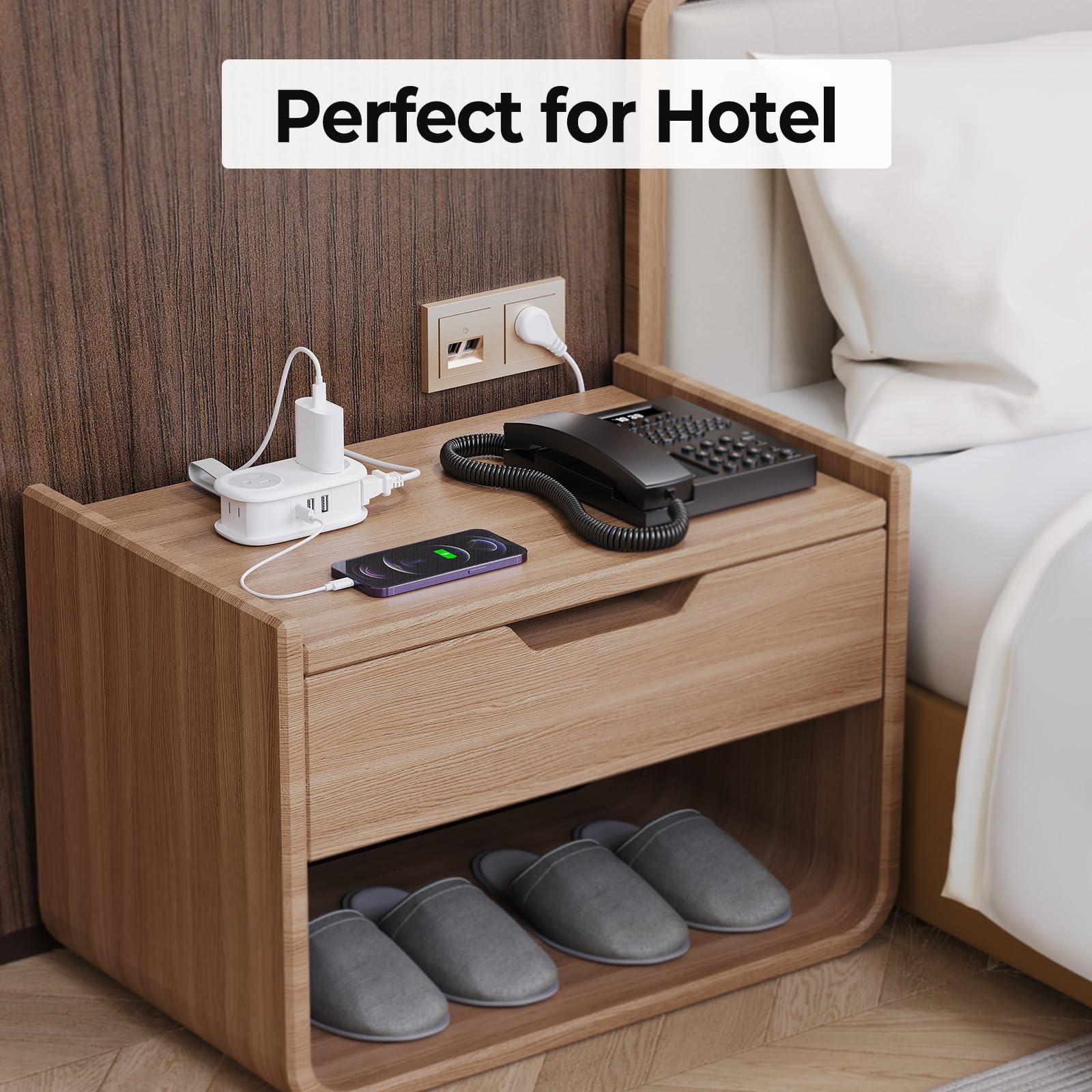 Goodinary® Travel Power Strip