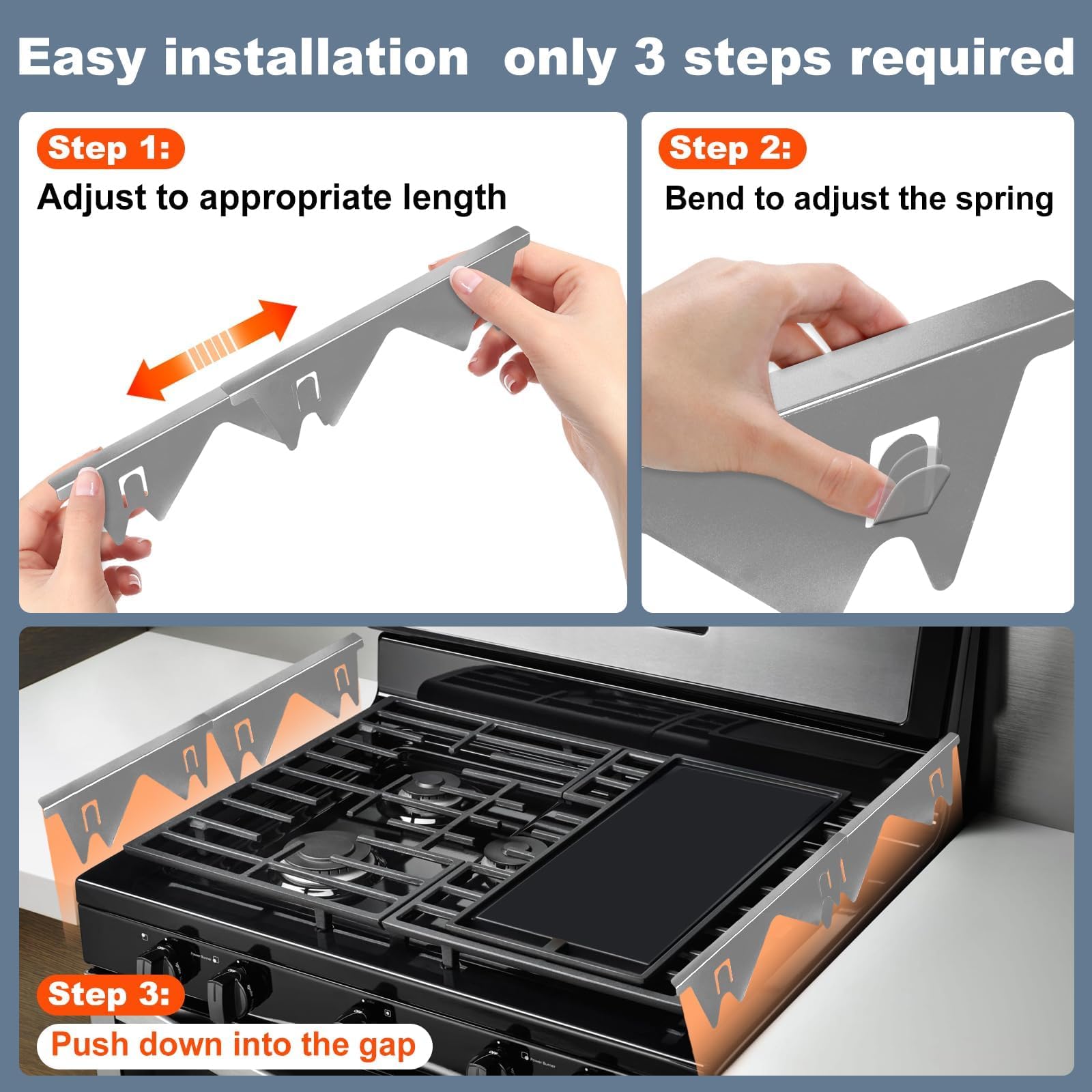 Goodinary® Stove Gap Covers (2 Pairs)
