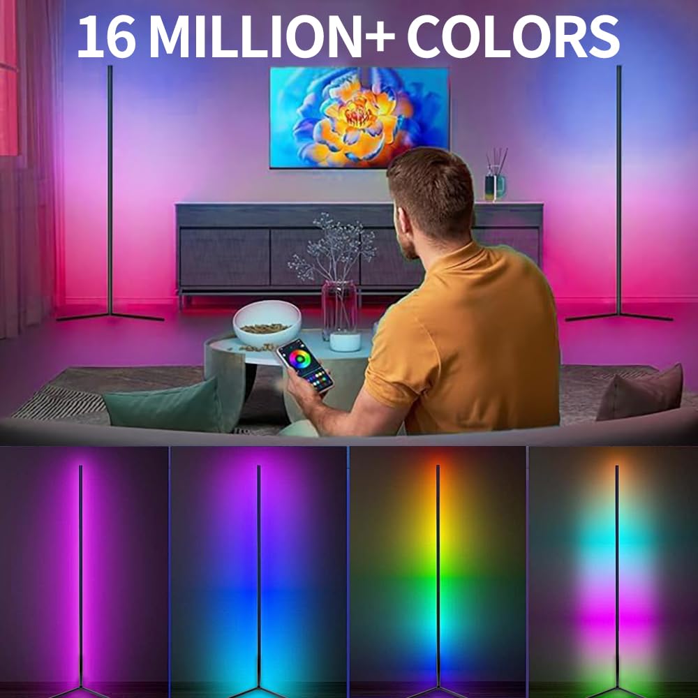 Goodinary® RGB LED Corner Floor Lamp