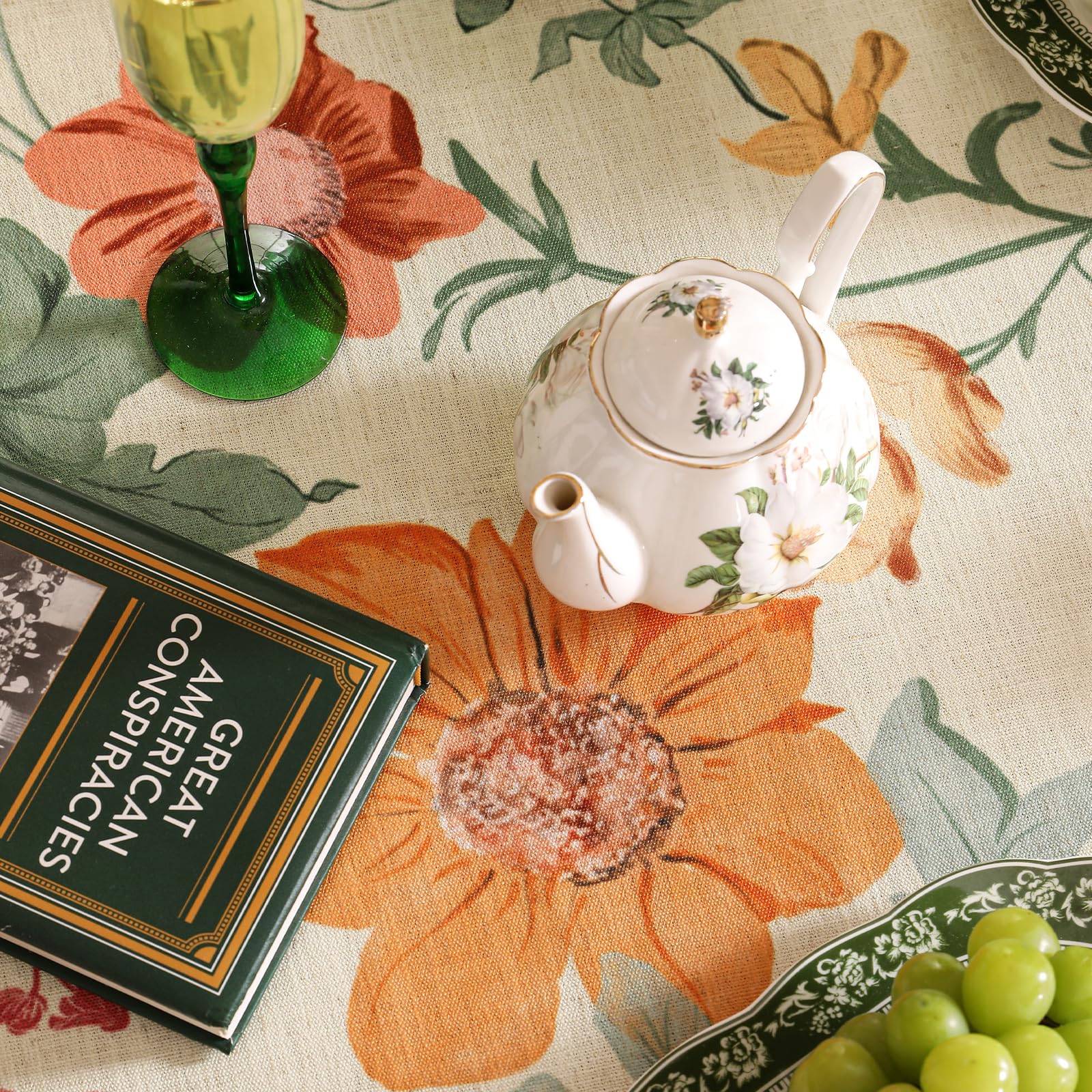 Goodinary® Vintage Design French Linen Tablecloth