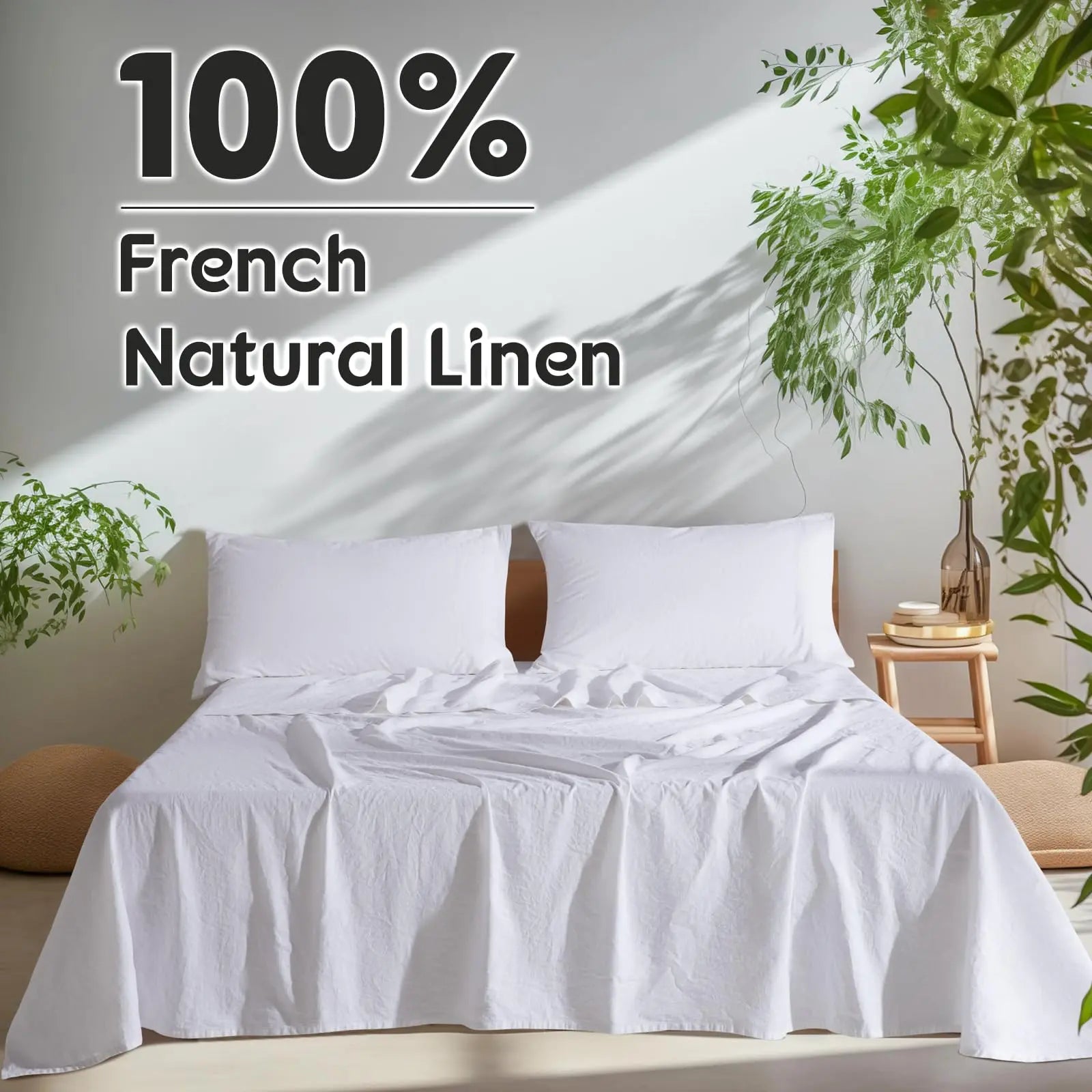 Goodinary® Linen Bed Sheets - Goodinary