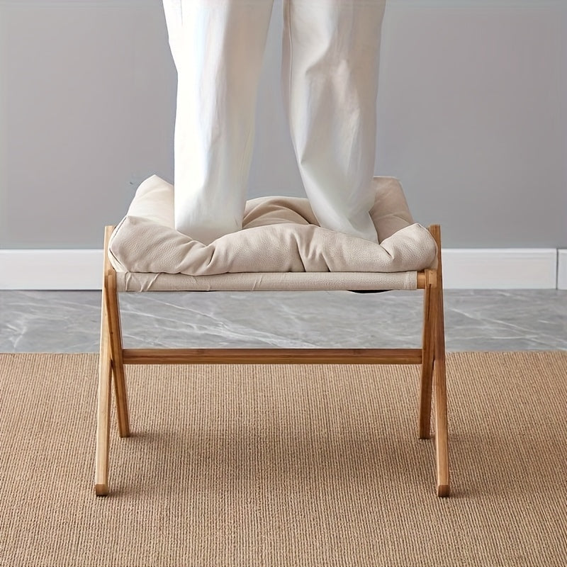 Goodinary® Wooden Footstool Bench