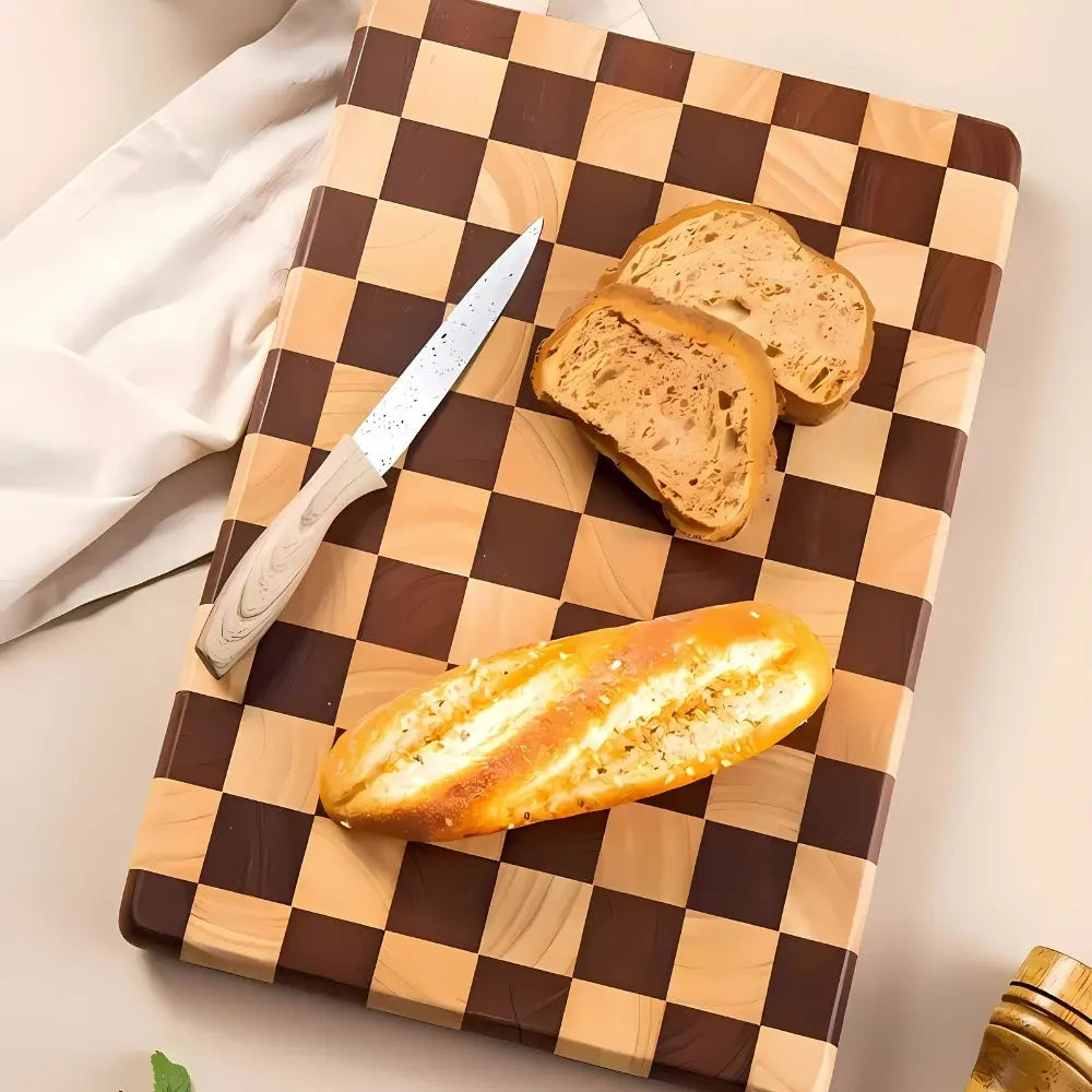 Goodinary® Checkered Wood Cutting Board Goodinary