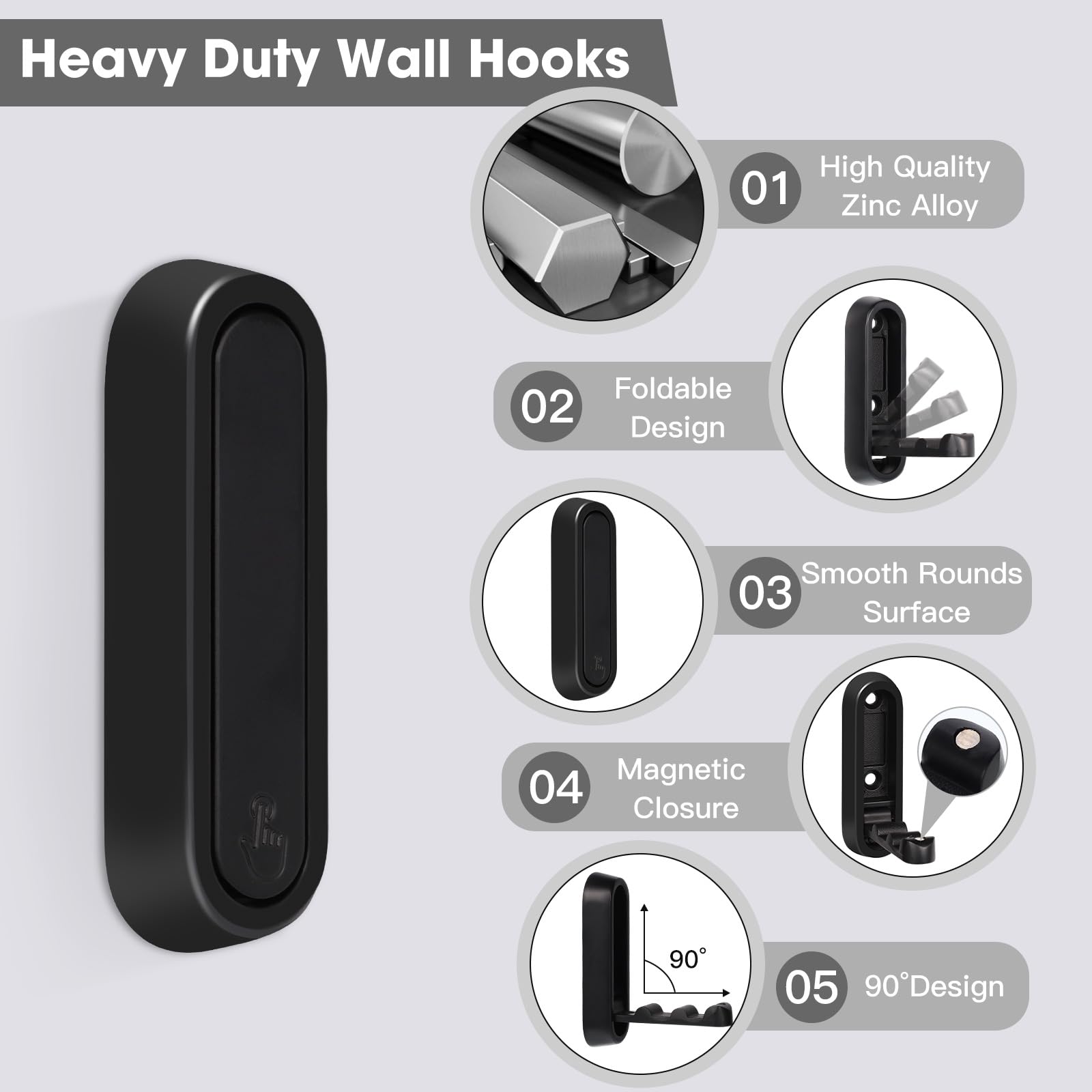 Goodinary® Folding Wall Hooks