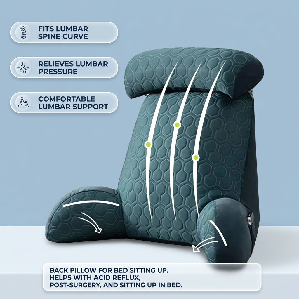 Goodinary® Reading Lounge Cushion with Side Pockets