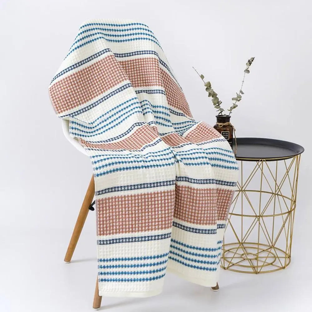 Goodinary® Cotton Honeycomb Waffle Soft Bath Towel (2Pcs) - Goodinary
