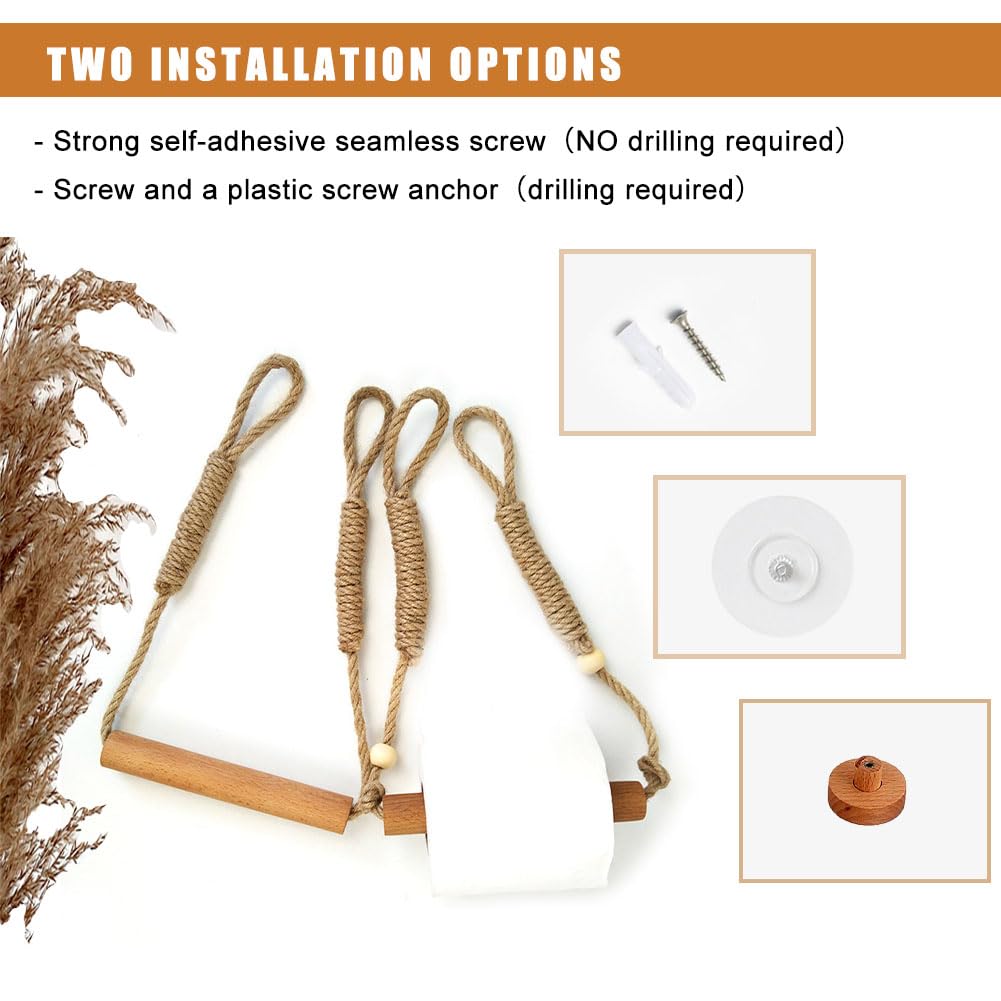 Goodinary® Rustic Rope Holder