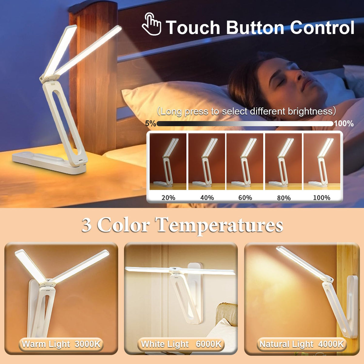 Office Object™ Foldable Touch LED Desk Lamp