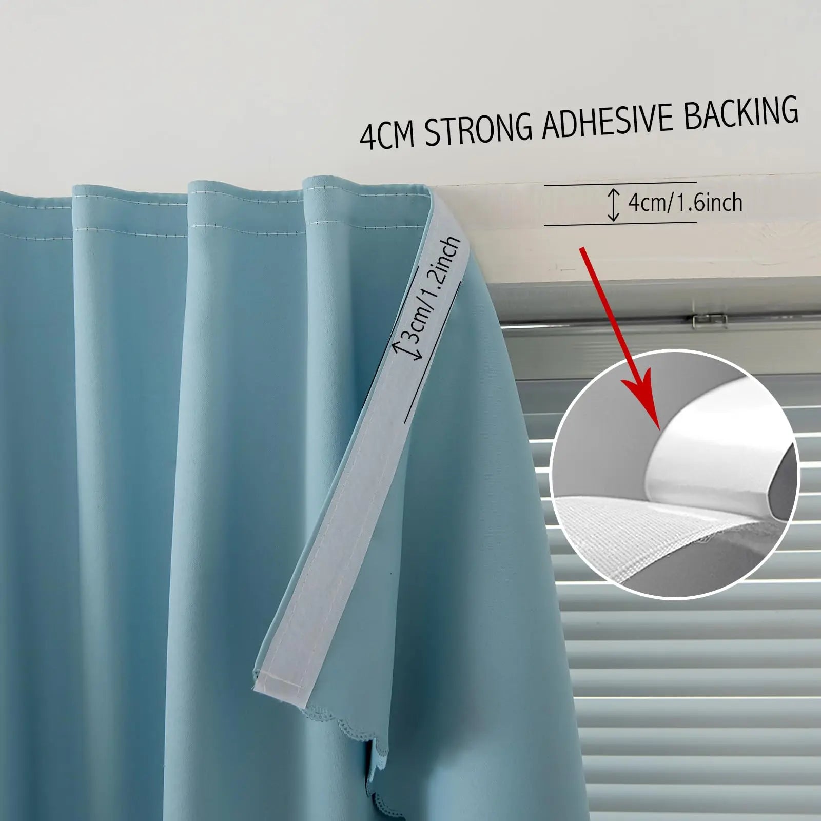 Goodinary® Full Blackout Velcro Sun Shield Curtain Goodinary