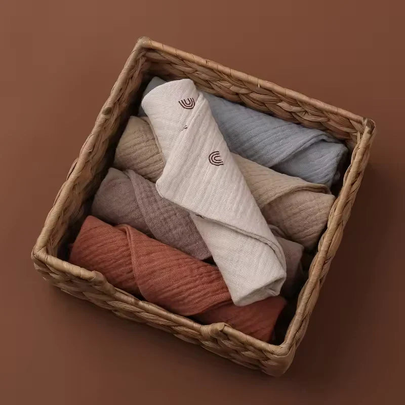 Slumblr® Baby Muslin Cotton Washcloth Set (5 Pcs)