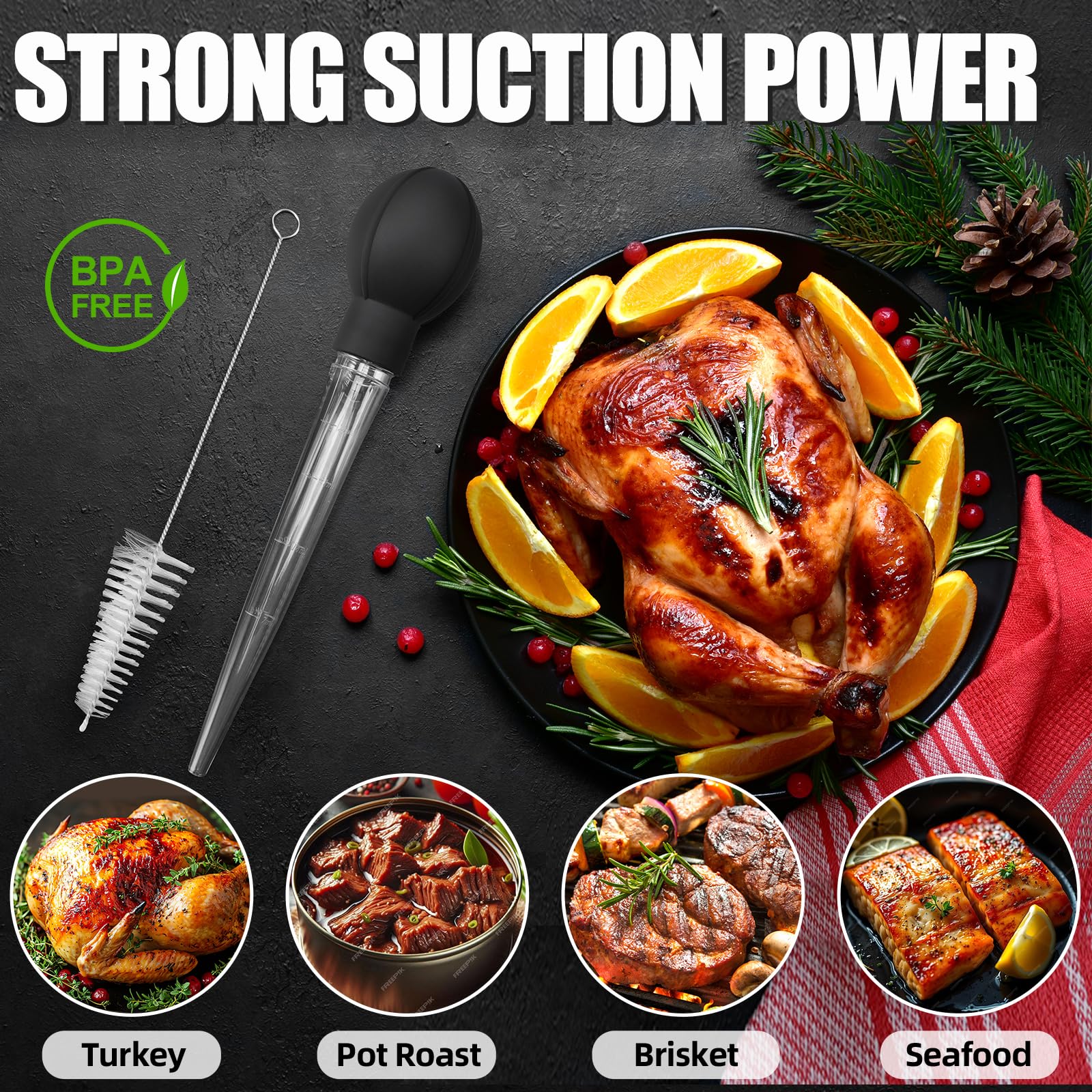 Goodinary® BBQ Basting Syringe (2 Packs)