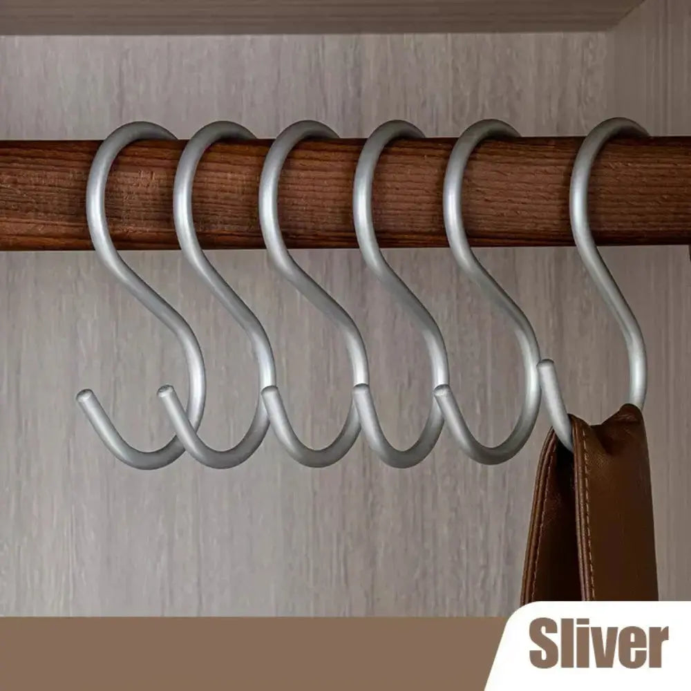 Goodinary® Multipurpose Aluminium S Shaped Hooks Matte Finish - Goodinary
