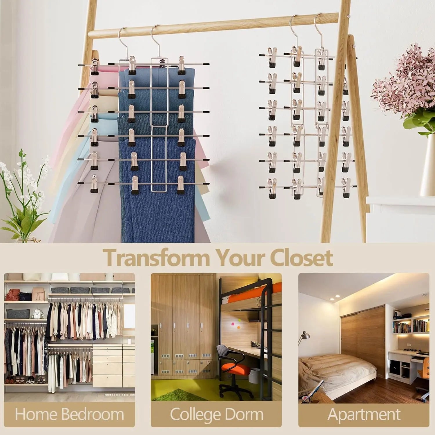 Goodinary® 6 Tier Pants Hanger - Goodinary