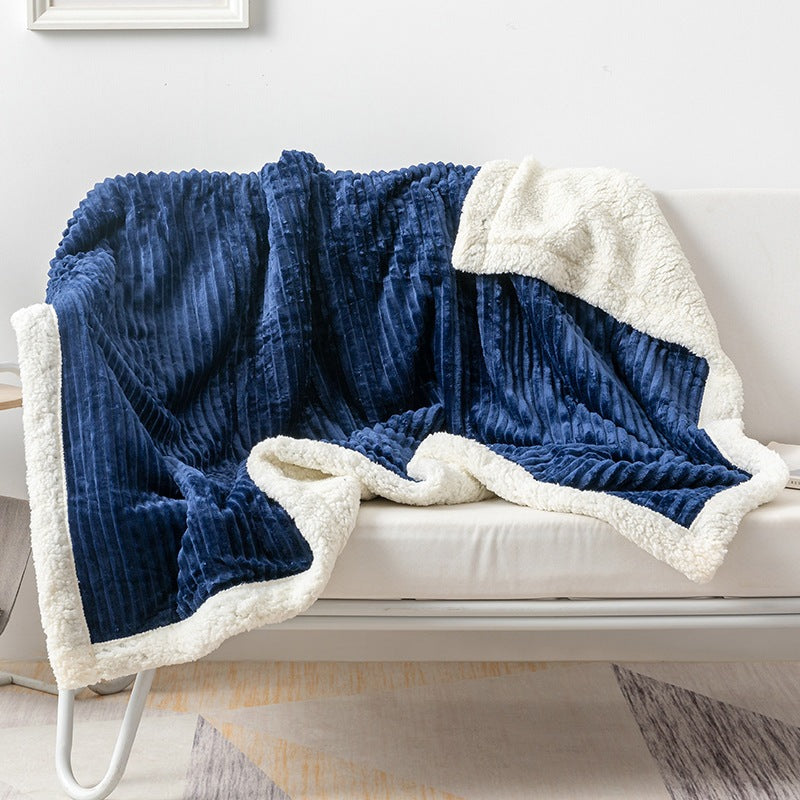 Goodinary® Ribbed Flannel Blanket