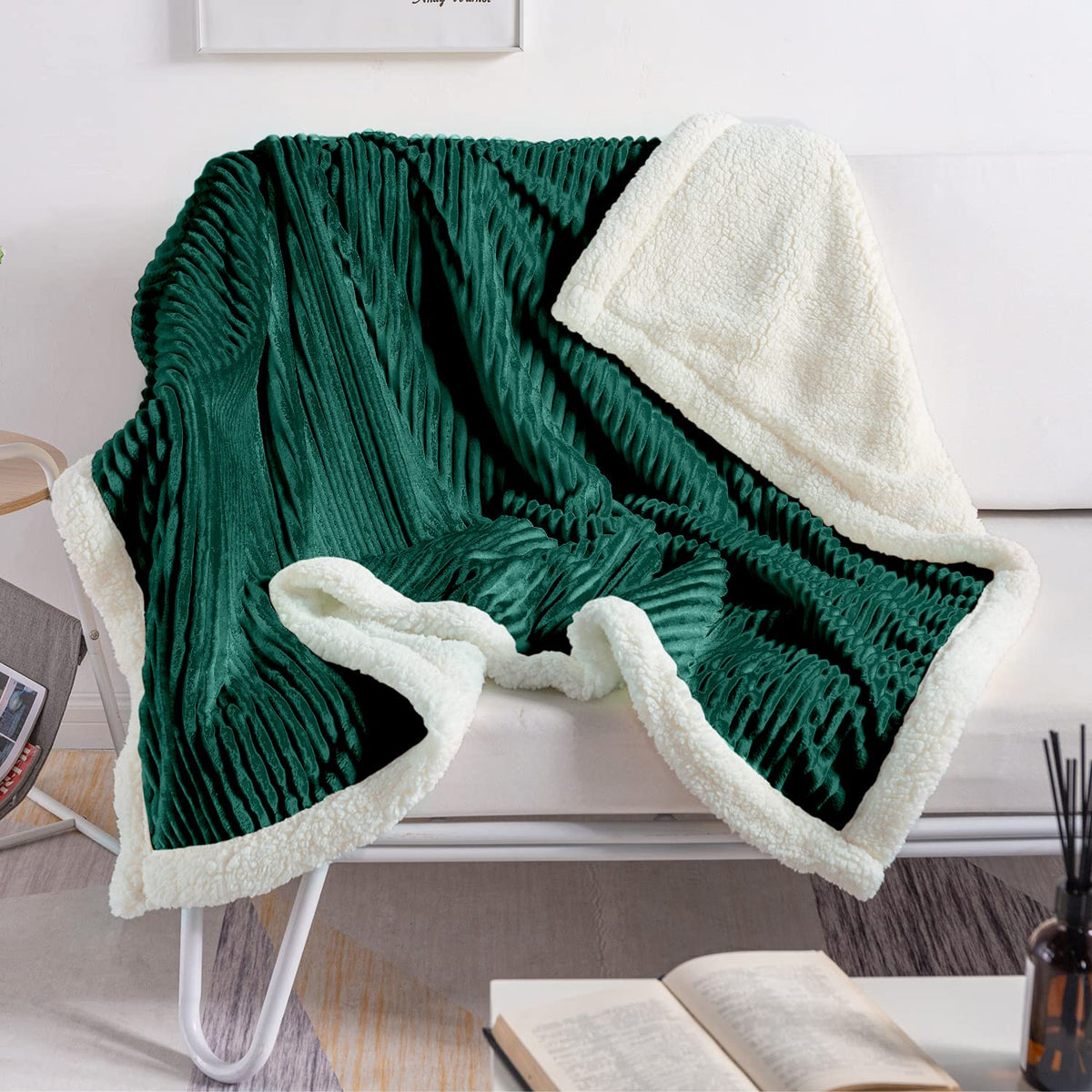 Goodinary® Ribbed Flannel Blanket