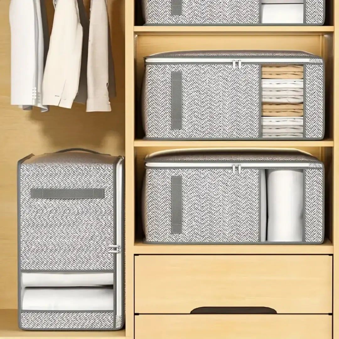 Goodinary® Foldable Quilt Wardrobe Clothes Storage Bag (2Pcs) - Goodinary