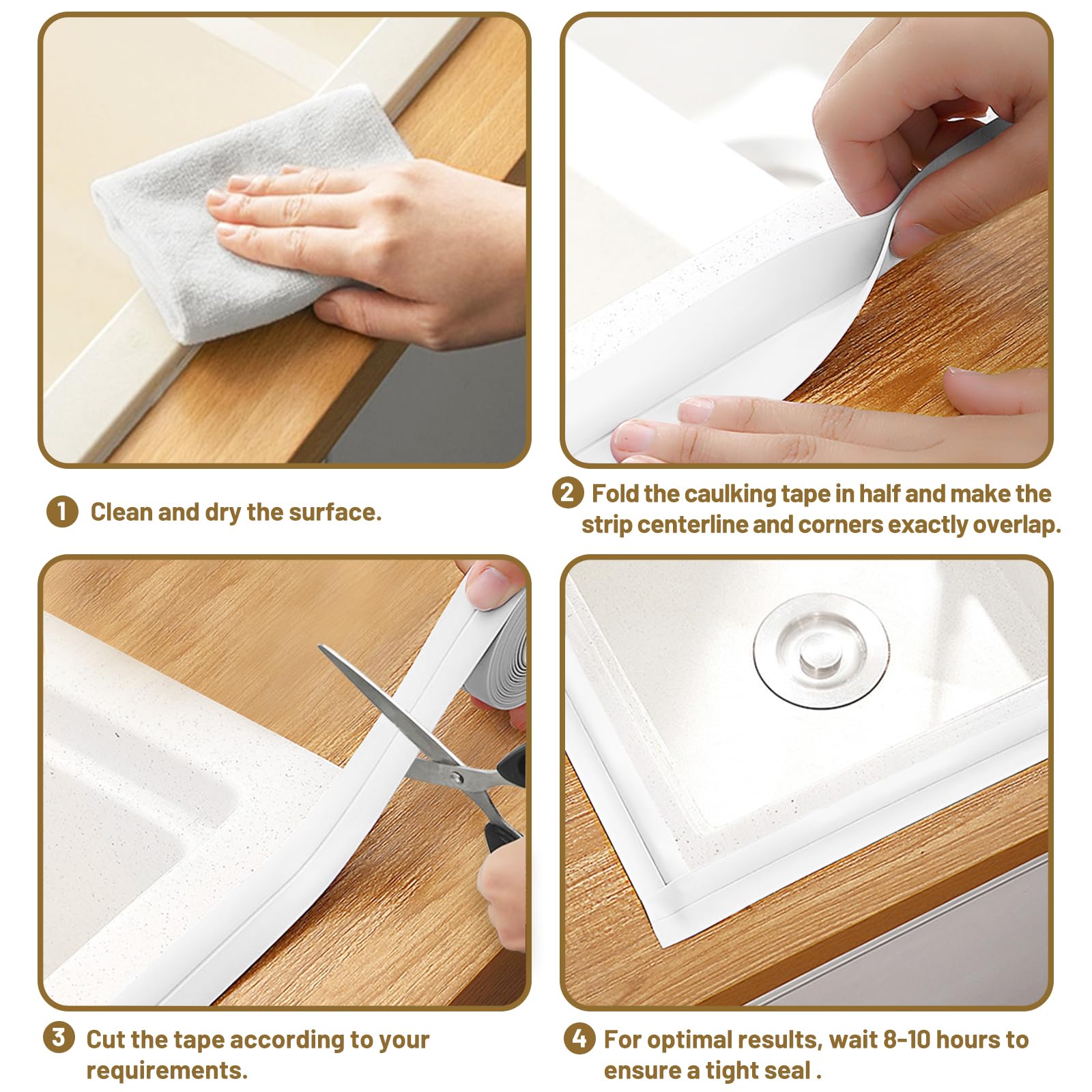 Goodinary® Waterproof Self-Adhesive Caulk Tape