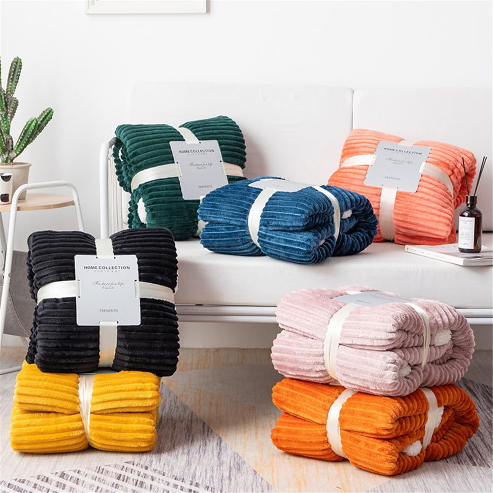 Goodinary® Ribbed Flannel Blanket