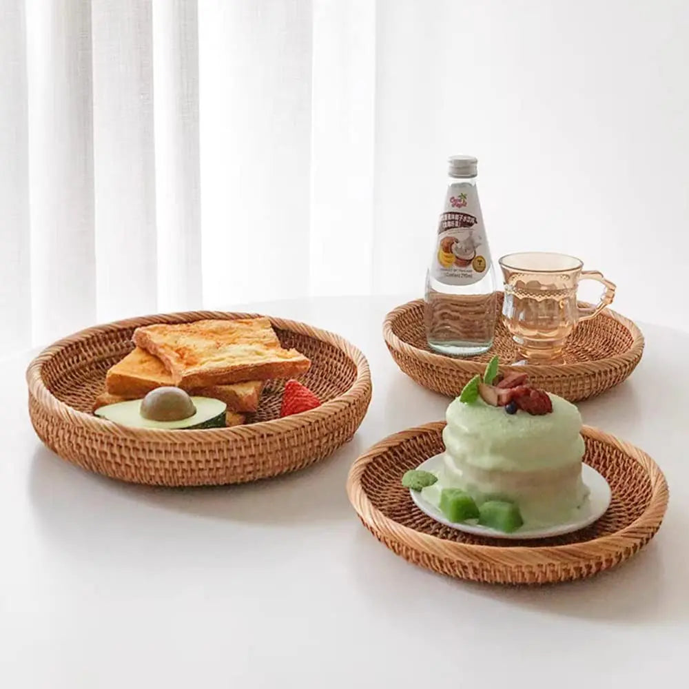 Goodinary® Handwoven Rattan Storage Basket Set Goodinary