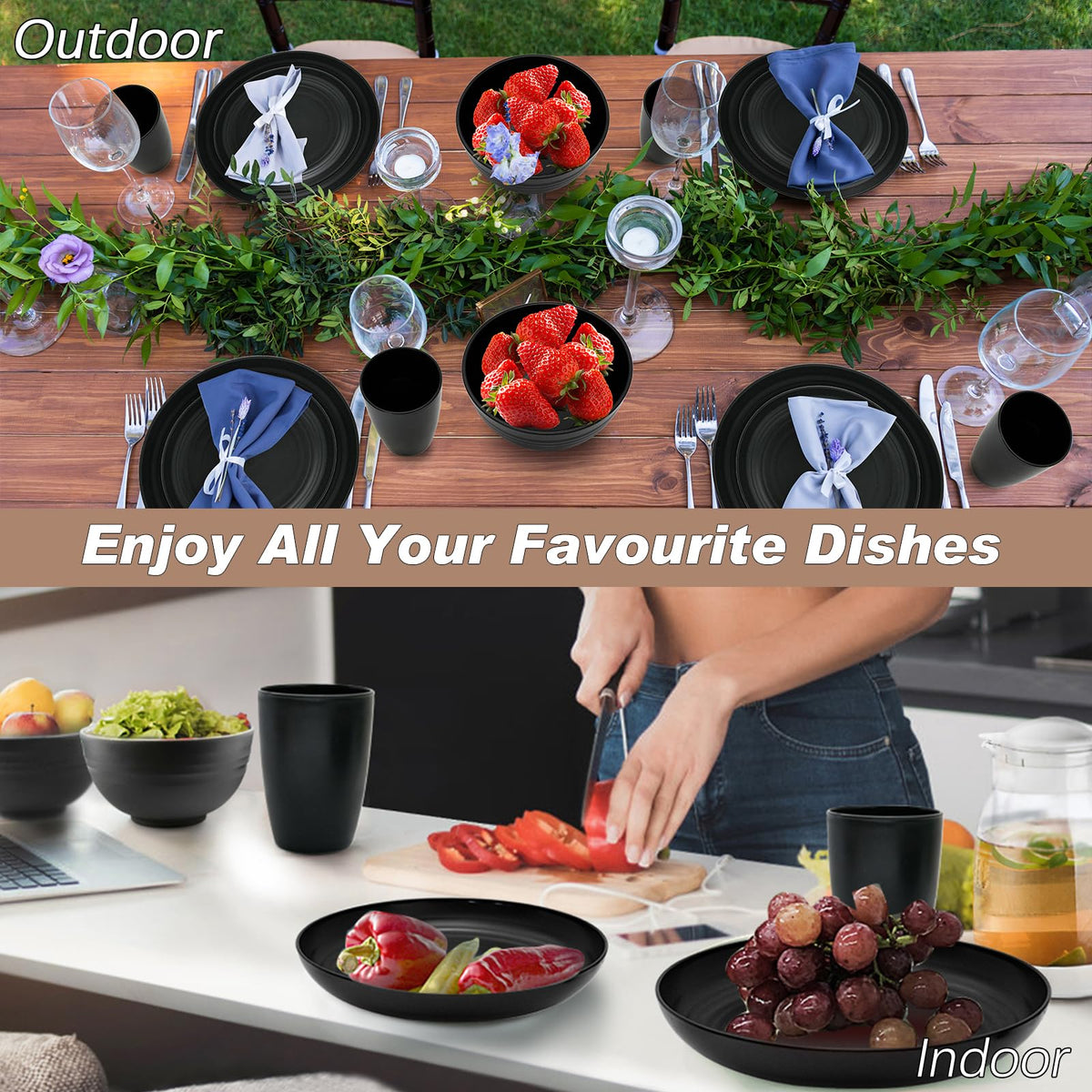 Goodinary® Plastic Dinnerware Set