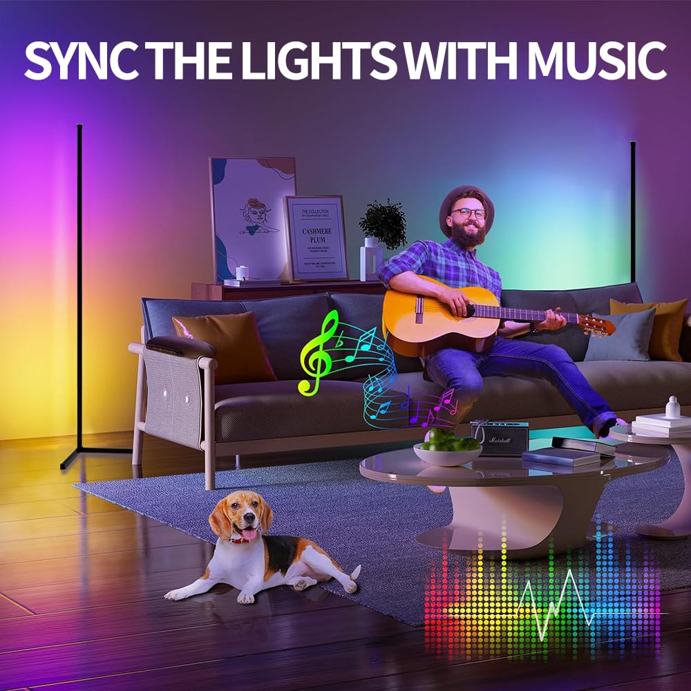 Goodinary® RGB LED Corner Floor Lamp