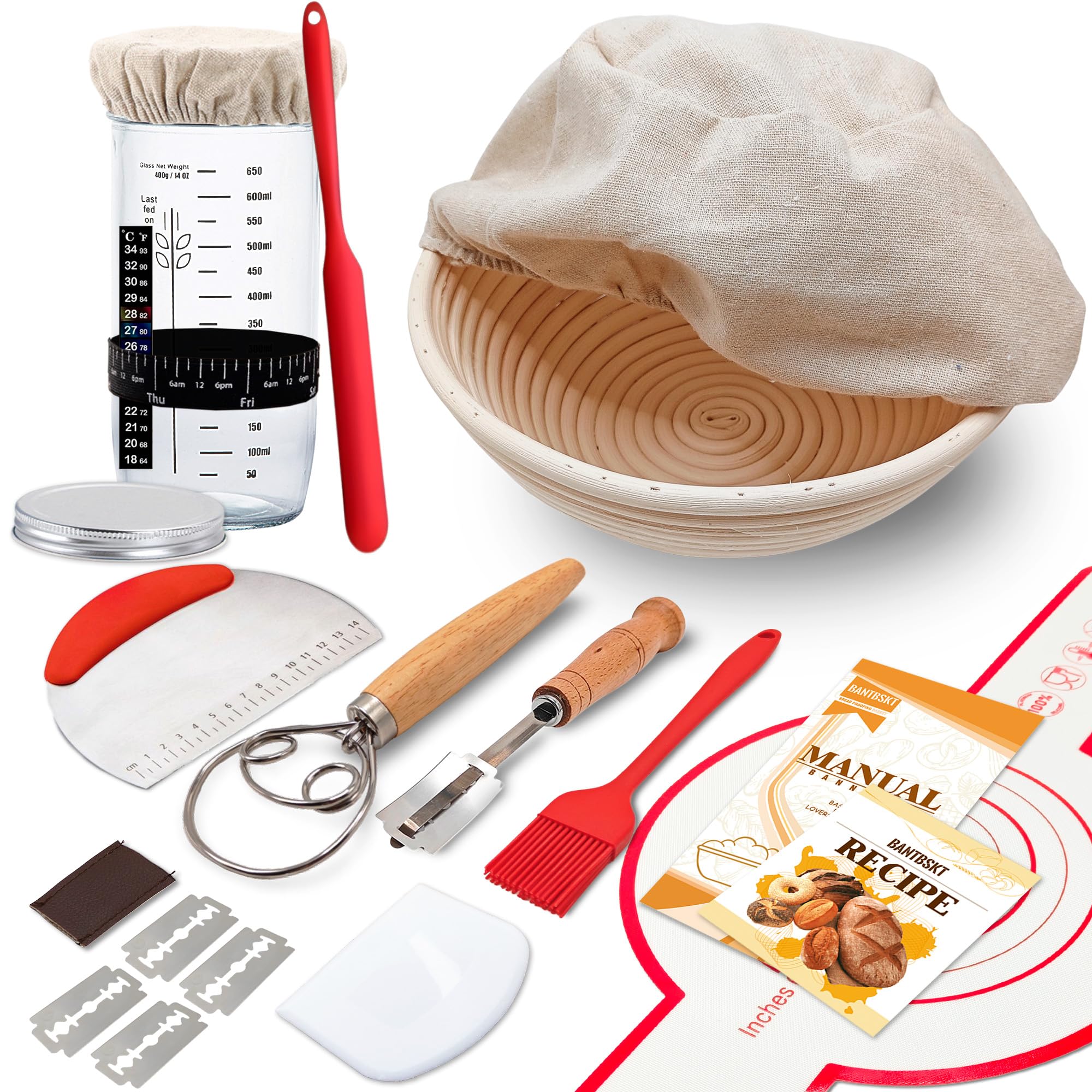 Goodinary® Sourdough Starter Kit (19 Pcs)