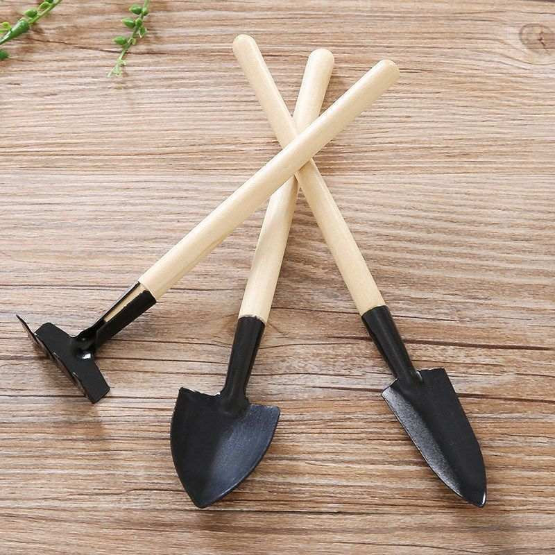 Goodinary® Mini Gardening Tool Set with Wooden Handles