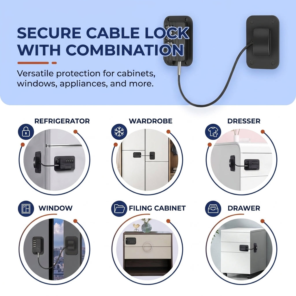 Goodinary® Combination Fridge Lock