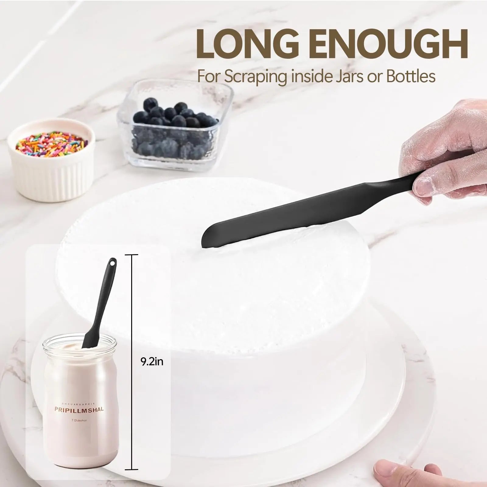 Goodinary® Food Grade Silicone Spatula Set (6/9 Pcs) Goodinary