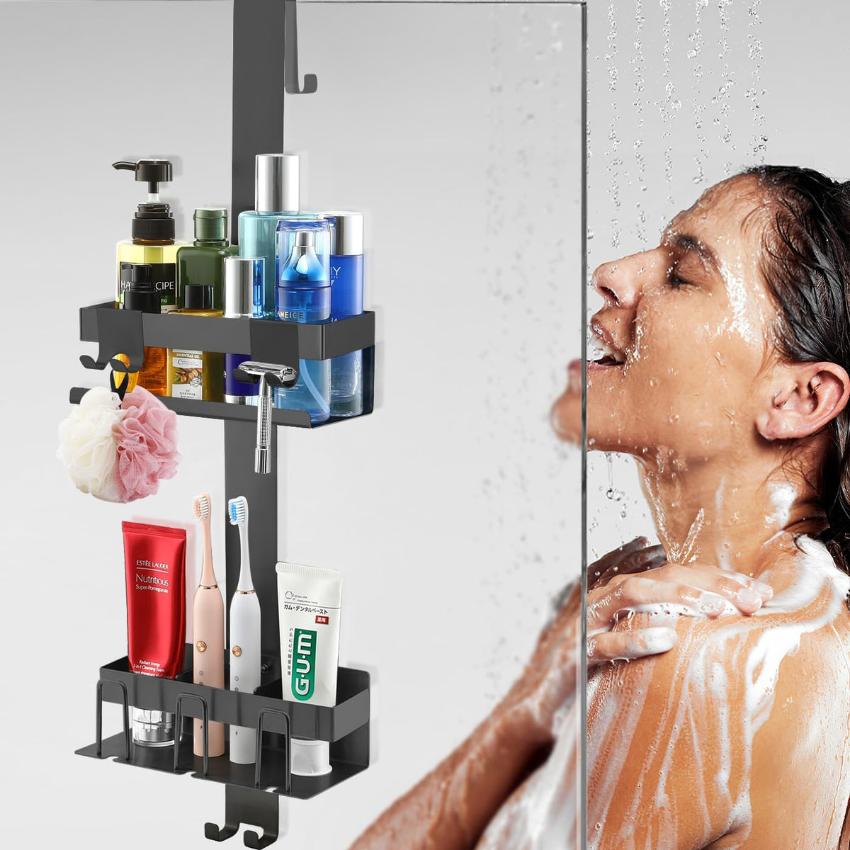 Goodinary® No Drill Bathroom Shelf