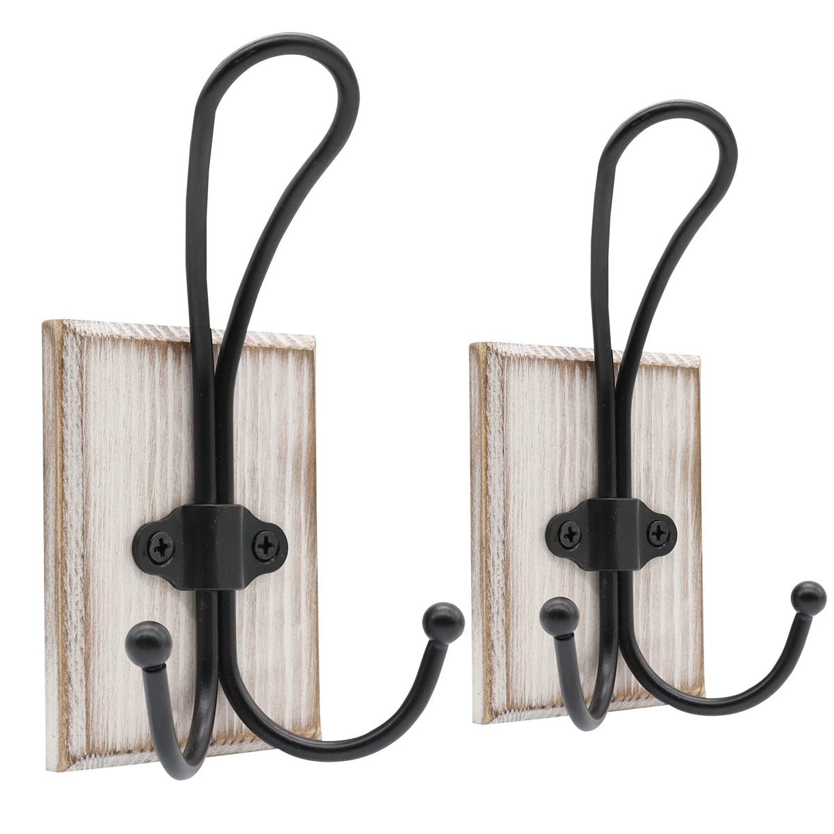 Goodinary® Wooden Pine Hook Rack (2 Pcs)