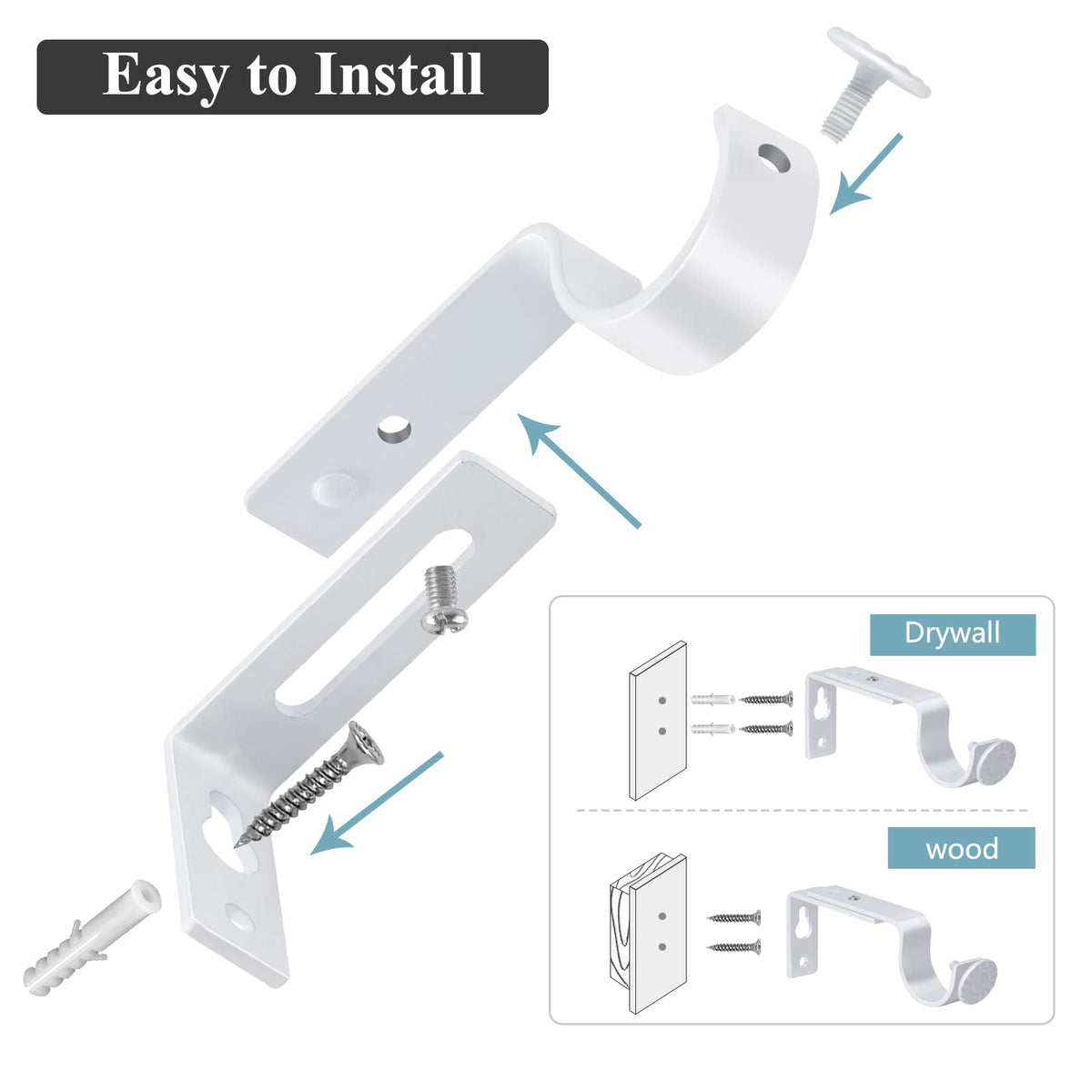 Goodinary® Elegant Curtain Bracket