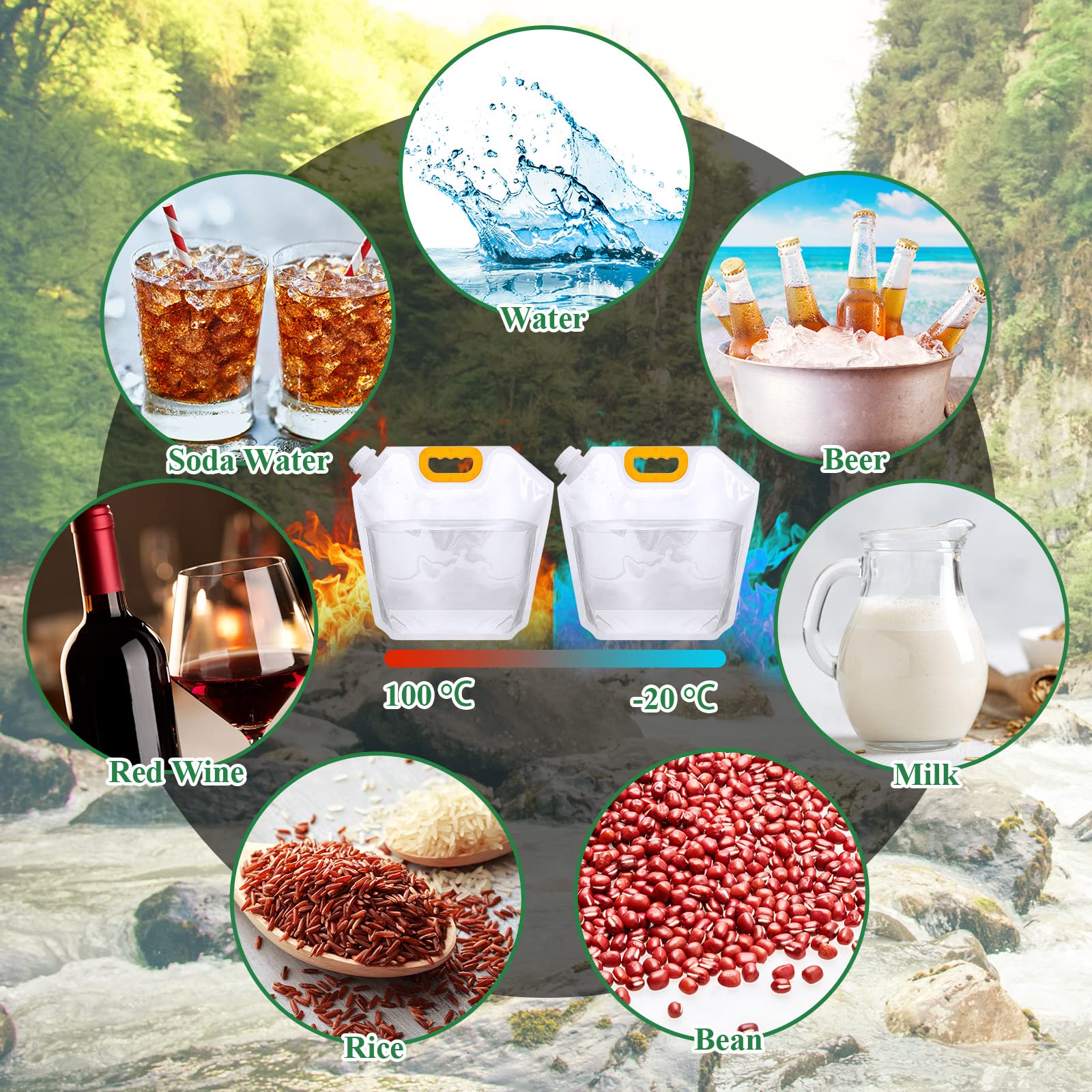 Goodinary® Collapsible Water Storage Bag Pack