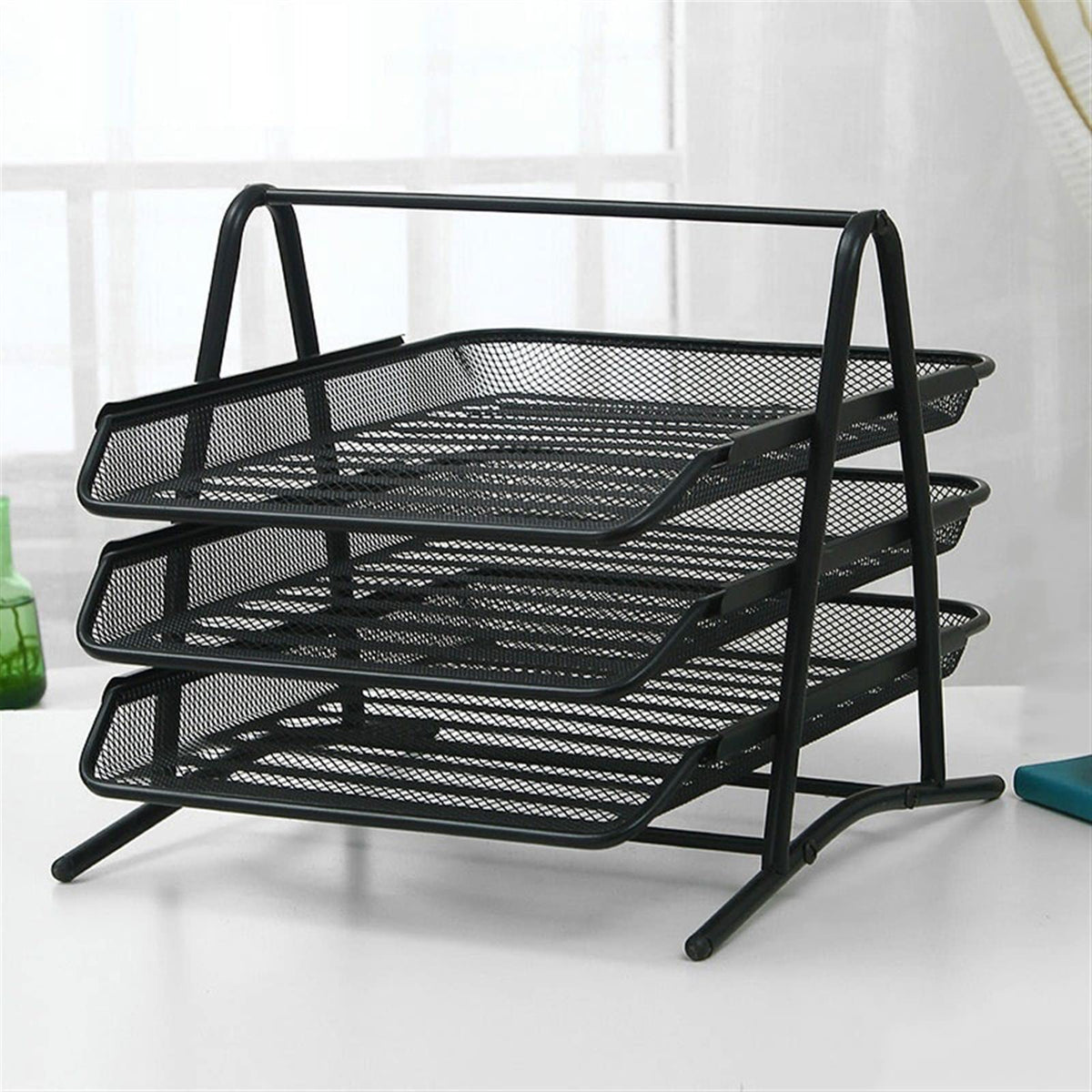 Office Object™ Desk Paper Organizer with Sliding Trays