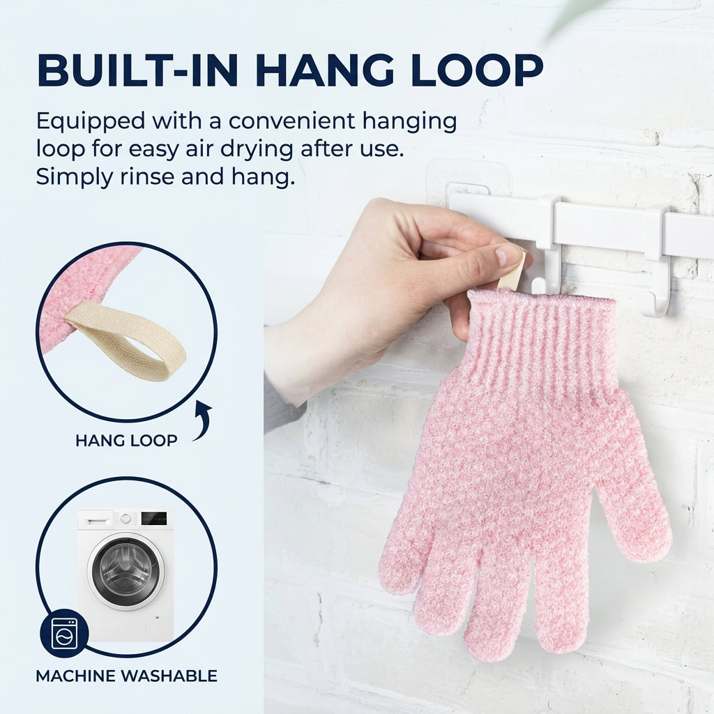 Goodinary® Exfoliating Bath Gloves (2 Pcs)