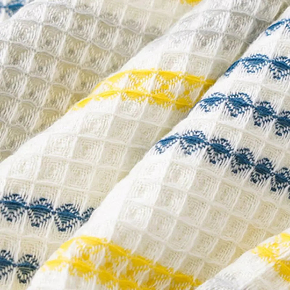 Goodinary® Cotton Honeycomb Waffle Soft Bath Towel (2Pcs) - Goodinary