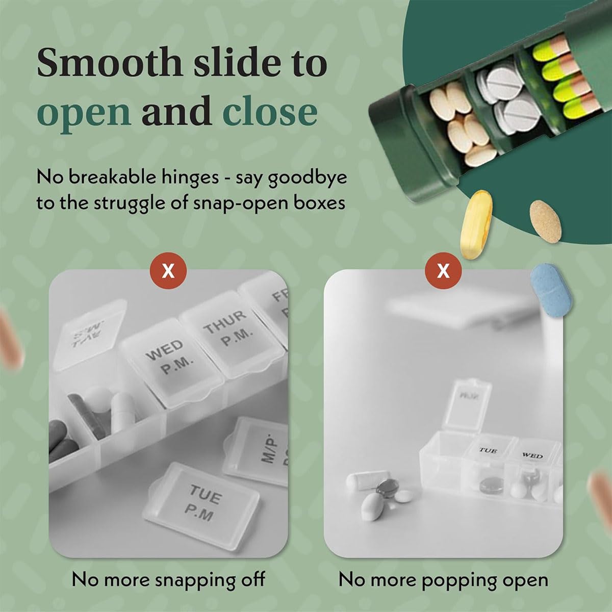 Goodinary® Weekly Pill Organizer
