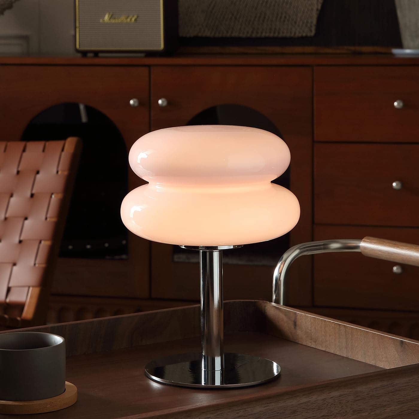 Goodinary® Glass Mushroom Lamp with Dimmable Light