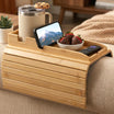 Goodinary® Foldable Bamboo Sofa Armrest Tray