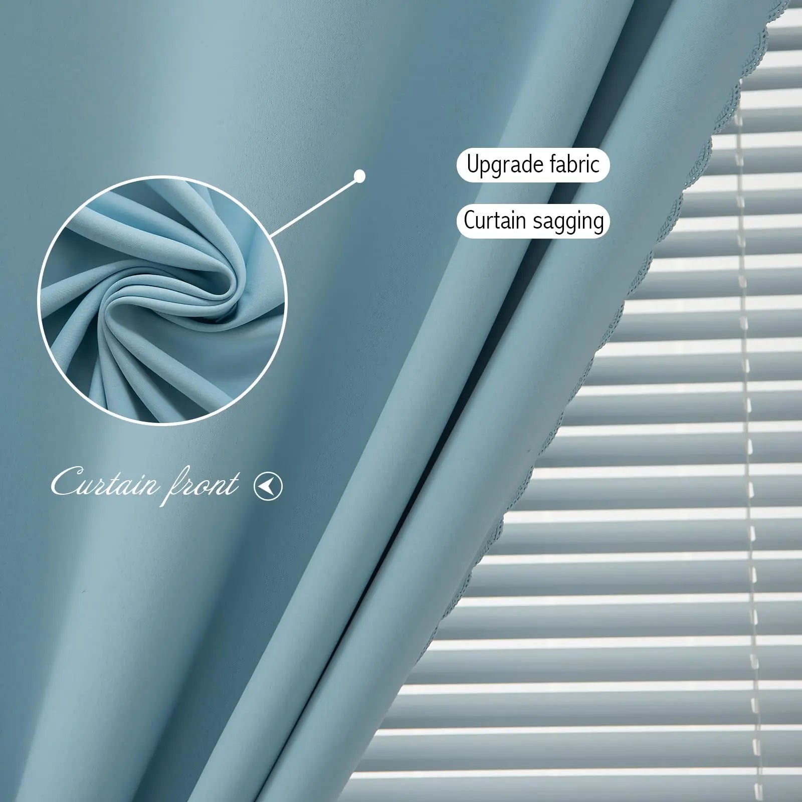 Goodinary® Full Blackout Velcro Sun Shield Curtain Goodinary