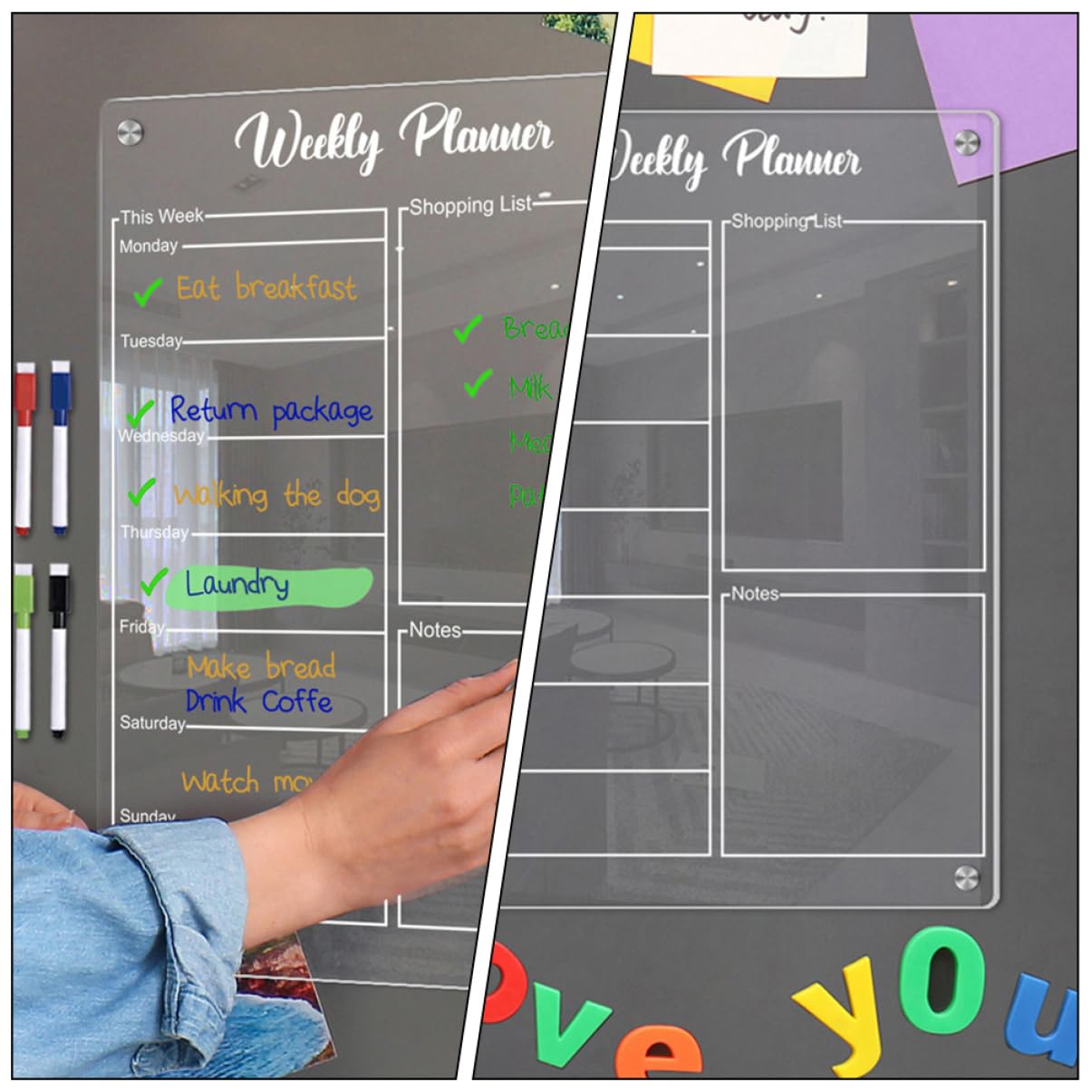 Goodinary® Magnetic Weekly Planner