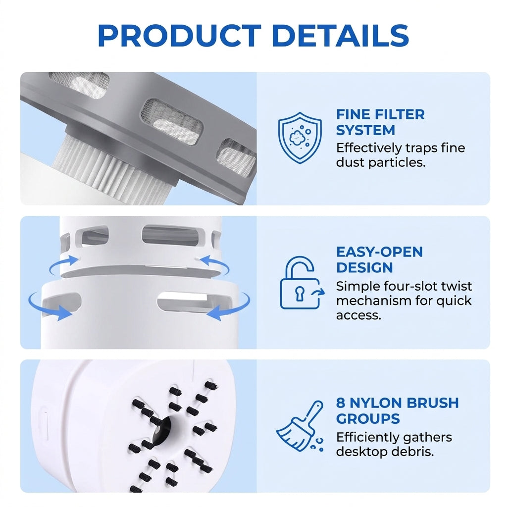 Goodinary® Portable Desk Vacuum