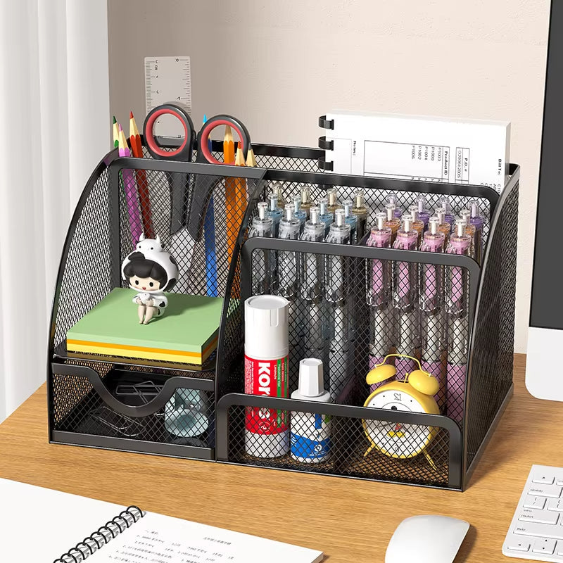 Office Object™ 7 Grid Clear Acrylic Desk Organizer